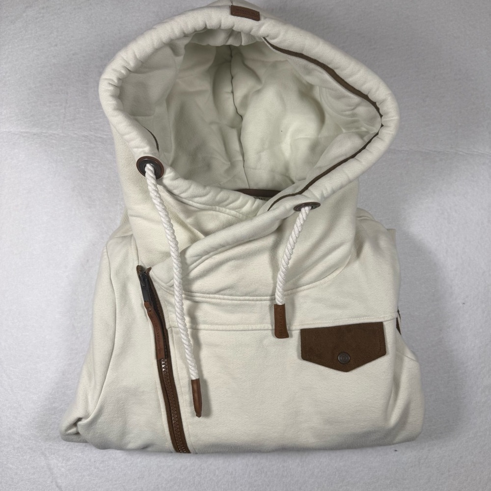 Wanakome Athena Ivory Full-Zip Hoodie - Picture 6 of 7